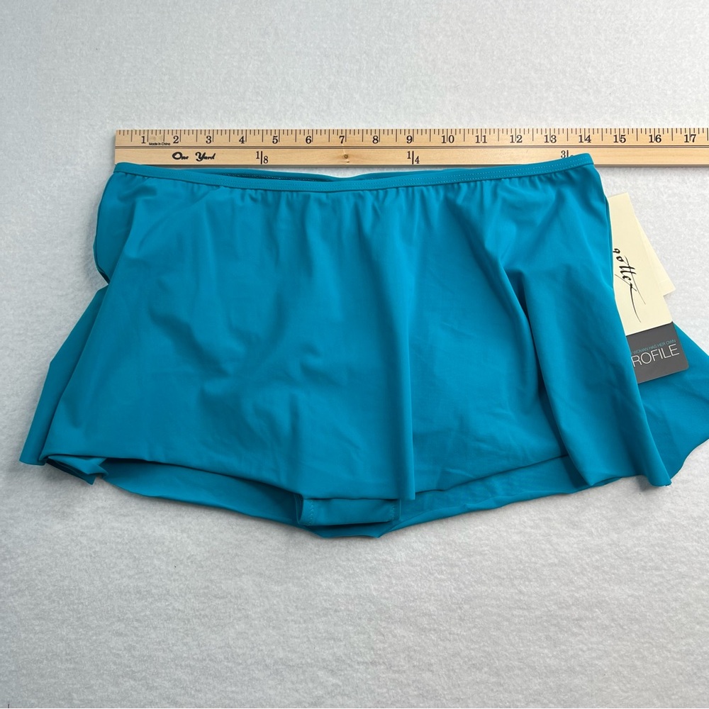 gottex profile ocean blue bikini skirt size 8 NEW - Picture 3 of 6
